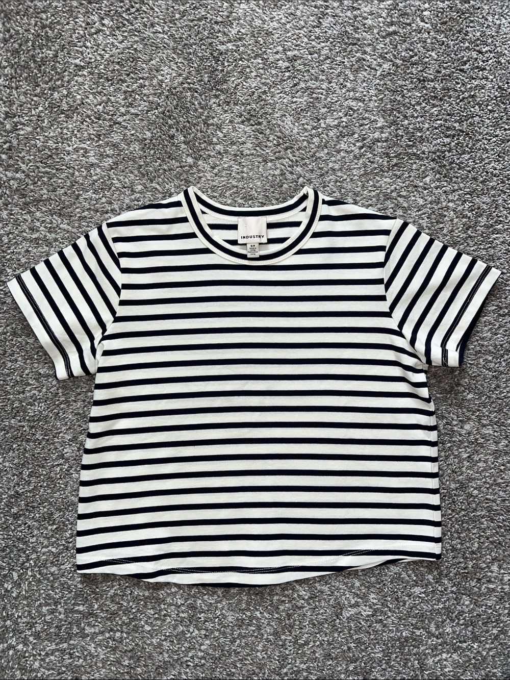 Navy & White Stripe Tee
